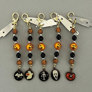 Halloween Needle Threader Fob- stitching accessory -sewing tool- gift for stitcher- stitching must have