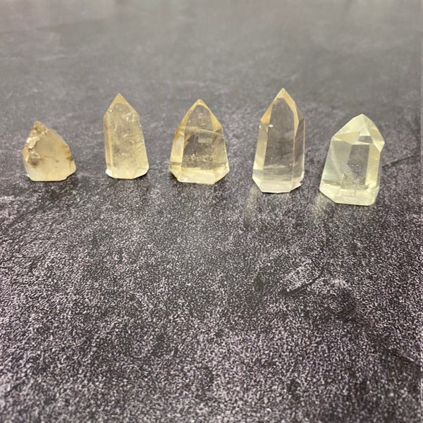 Natural Small Brazilian Citrine Towers