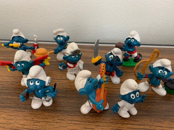smurf figurines