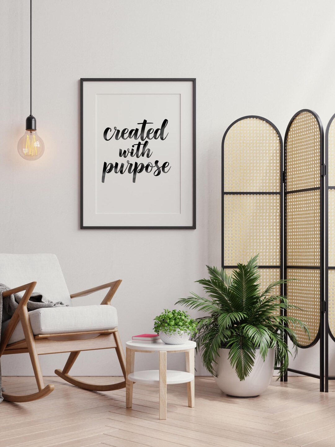 Motivational Quote Art Print: 'created' Inspirational Wall Decor ...