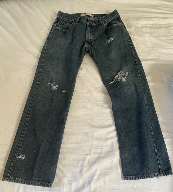 Distressed Levi 505 Jeans 32x30