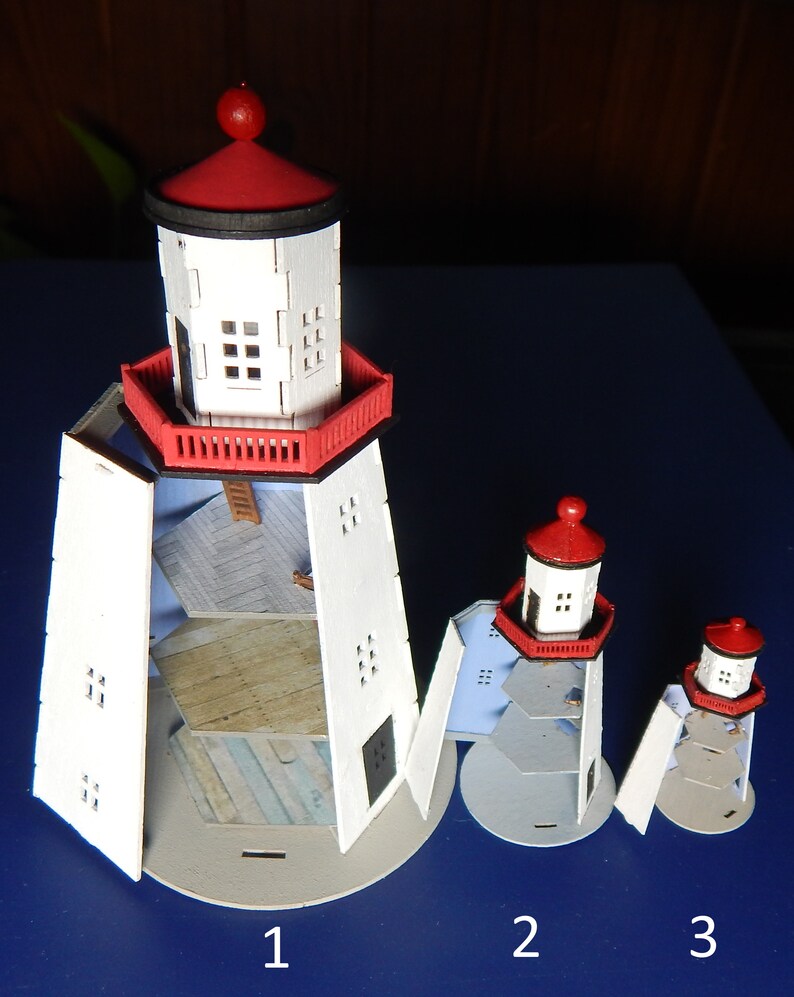 Lighthouse, Finished, Six Scales, Big Three Open for Furniture - Etsy