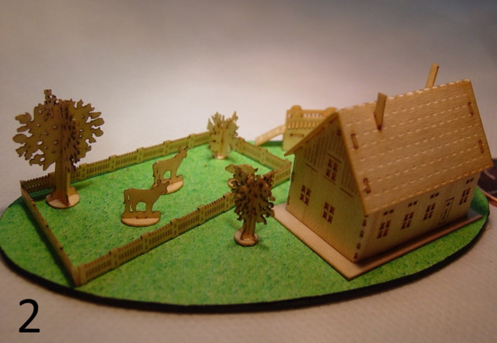 Miniature 450 Scale KITS Houses Trees Fence Wood - Etsy