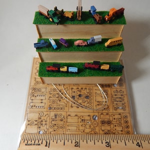 Miniature, toystory, KIT, 450 and 1000 scale, do it yourself,  cars, trucks, bus, trains, wagons, horses, and smaller 1000 scale, vehicles