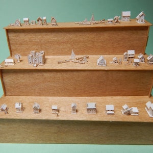 4000 scale, houses, KIT, trains, horses, cows, dollhouse, nano, tiny, do it yourself, decoration, 1/8 inch wide, cute, challenging