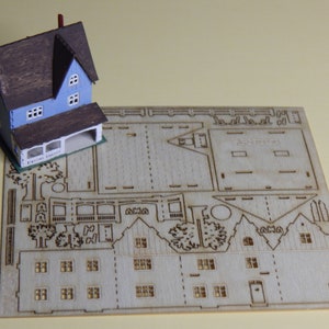 Miniature, KIT, house with veranda, 144th, 288, 450, 1000, 2000, 4000 image 2