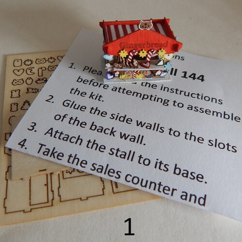 Miniature Market Stall KITS Do It Yourself Building Many Etsy