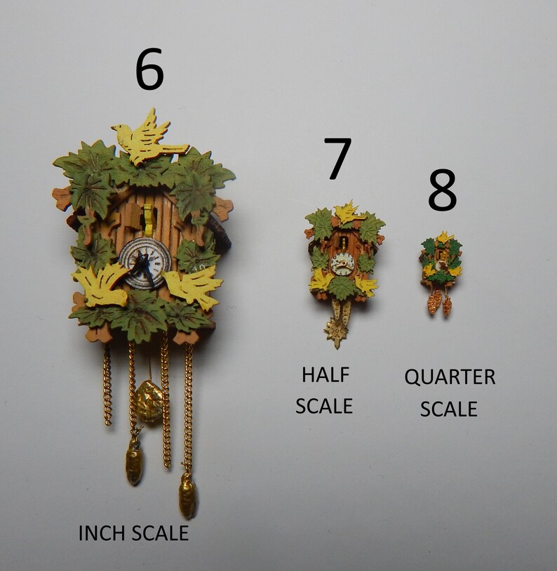 Cuckoo clocks KITS diy inch scale 1/12 assembly required Etsy