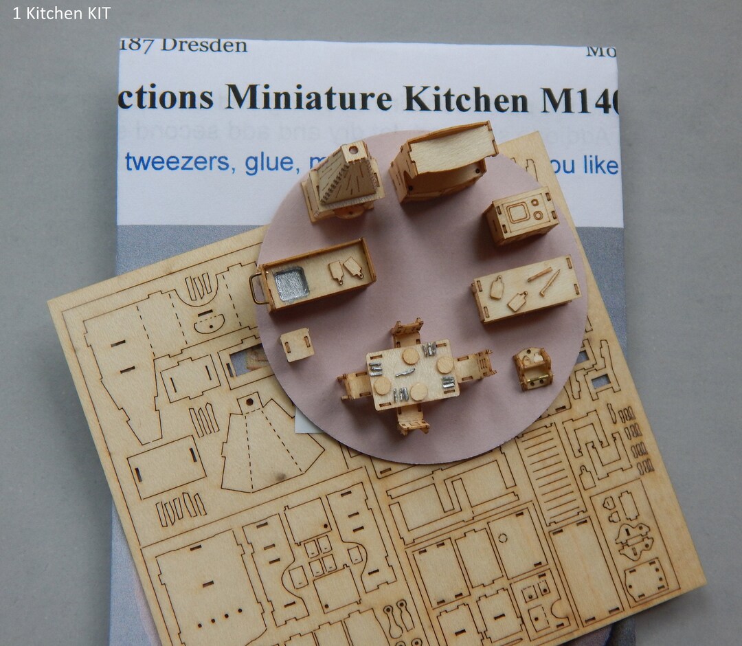 Miniature Furniture KITS Diy 144th Rooms Kitchen Etsy