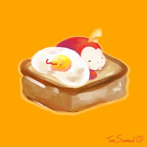Fuecoco Cozy Toast Print