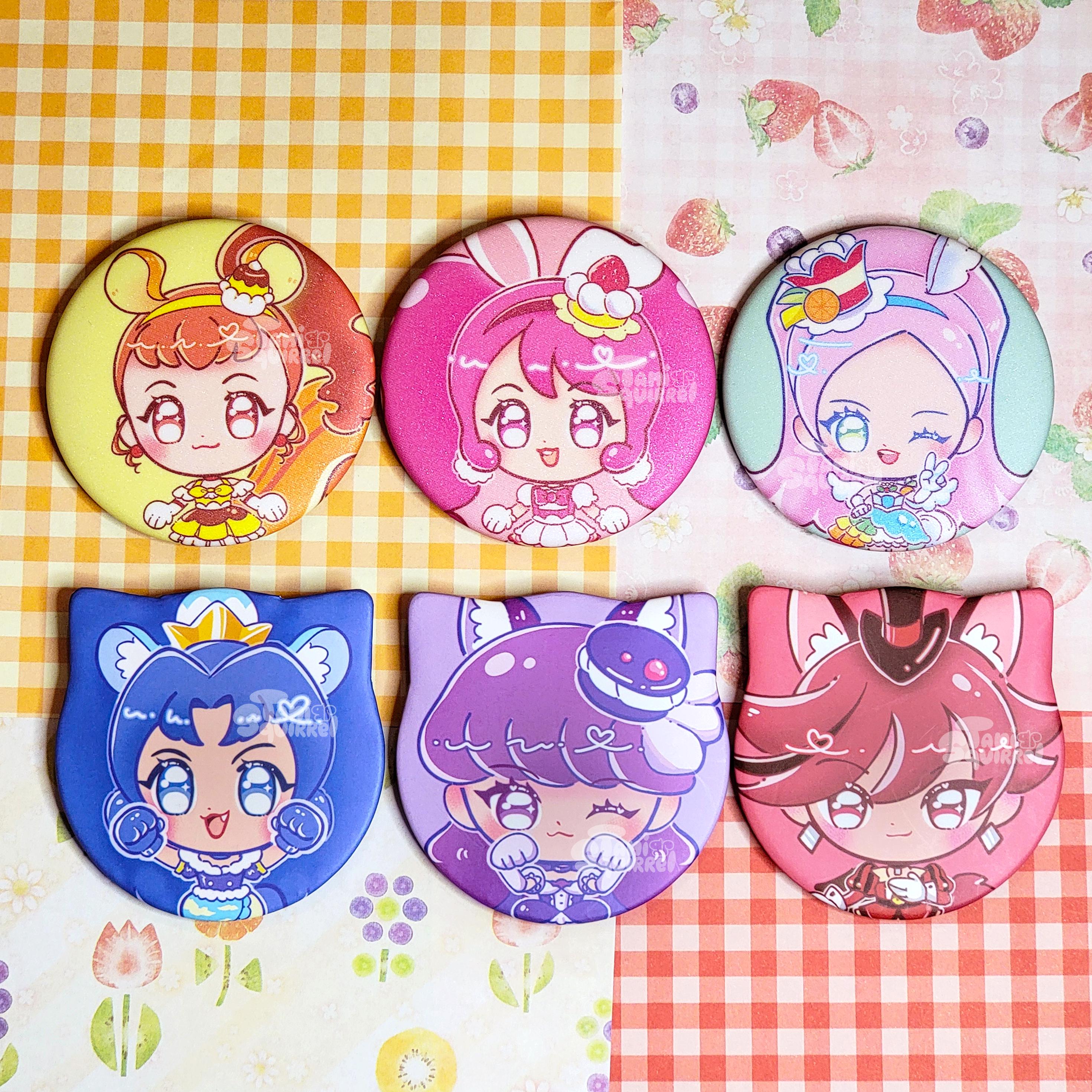Kirakira A La Mode Precure Buttons - Etsy