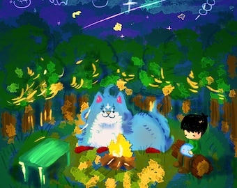 Campfire Cooking in Another World Stickers - Etsy