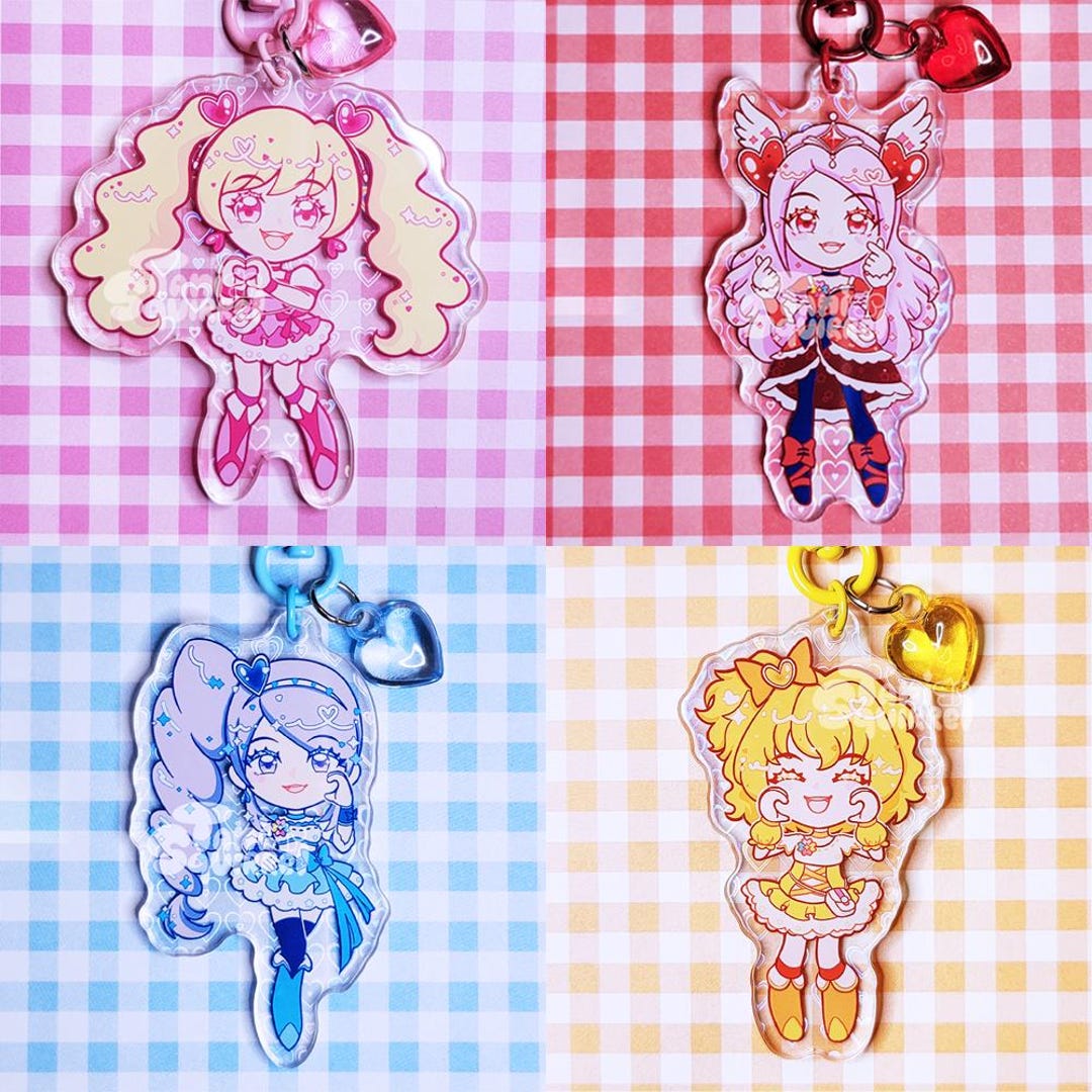 Fresh Pro Keychains Fresh Precure | Acrylic Keychain | Kawaii Gift - Etsy