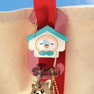 Rowlet House | Acrylic Carabiner | Useful Gift | Gamer gift