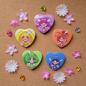 Smile Precure/Glitter Force Heart Buttons