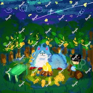 Campfire Cooking in Another World Print