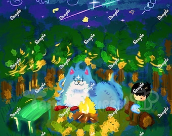 Campfire Cooking in Another World Print
