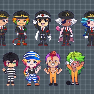 Nanbaka Holographic  Acrylic Keychain