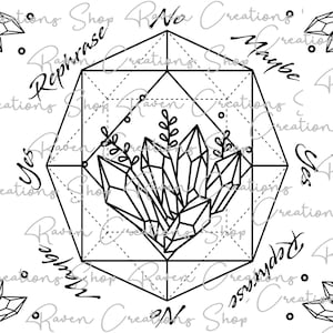 Pendulum Mat Digital File | Pendulum reading mat | witchcraft | witch craft and magic | mystical reading | Pendulum Reading Design