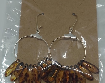 Tear drop beads in Brown