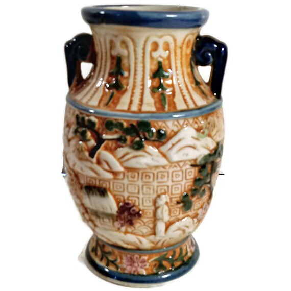 Vintage Japanese Vase Small Japanese Vase Retro Japan Vase Etsy