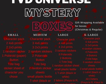 TVD Universe Inspired Mystery Boxes|Vampires| Christmas Gift, Custom