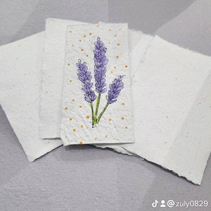 Handmade Paper made from recycled materials 8.5 x 5.5 inches