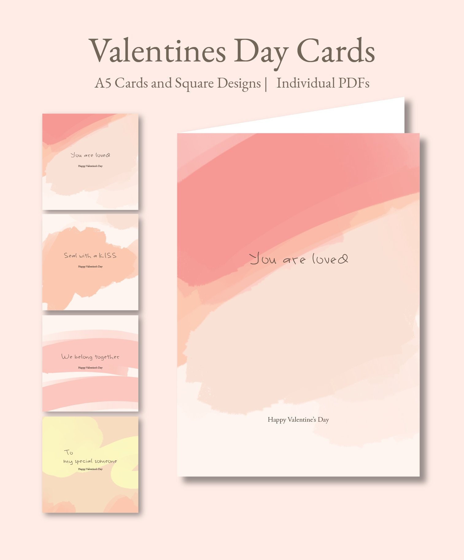 Valentine Card Printable Printable Valentine Cards Digital Download Love Cards Printable