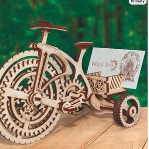 Tricycle bike ride auto Digital File Laser Cut Template, Wooden puzzle, 3mm, 3D Model , 3D Puzzle, Laser Cut Template CDR ,DWG Decoration