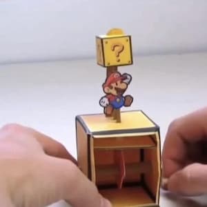Mario 3D Paper Craft Kit | DIY Paper Model | Printable Craft Kit for Adults & Kids | Cut, Fold, and Build | Home Decor or Gift Idea