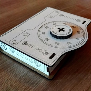 Wooden safe case Digital File Laser Cut Template, Wooden puzzle, 3mm, 3D Model 3D Puzzle, Laser Cut Template CDR DWG Decoration