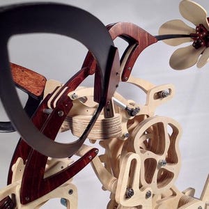 Mechanischer Vogel Kolibri Datei Laser Cut Vorlage, Holzpuzzle, 3 mm, 3D Modell, 3D Puzzle, Laser Cut Vorlage CDR DWG Dekoration