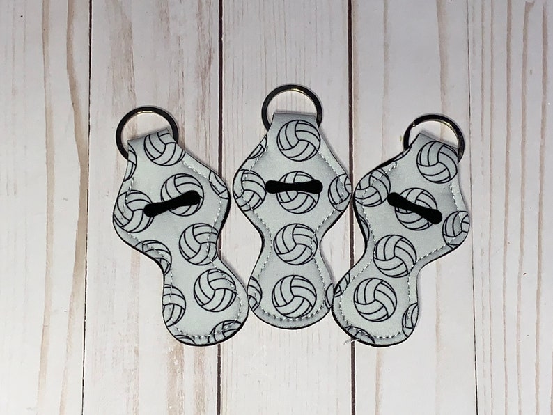 Volleyball Chapstick Holder Chapstick Keychain Lip Balm Etsy
