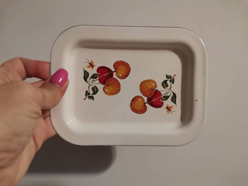 Vintage Enamel Soap Dish Jewelry Tray Soap Holder White Etsy