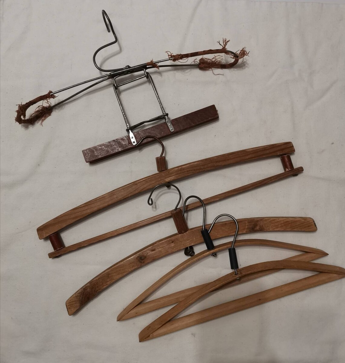 Vintage Antique Wooden Clothes Hanger Coat Rack Rustic Suit Etsy