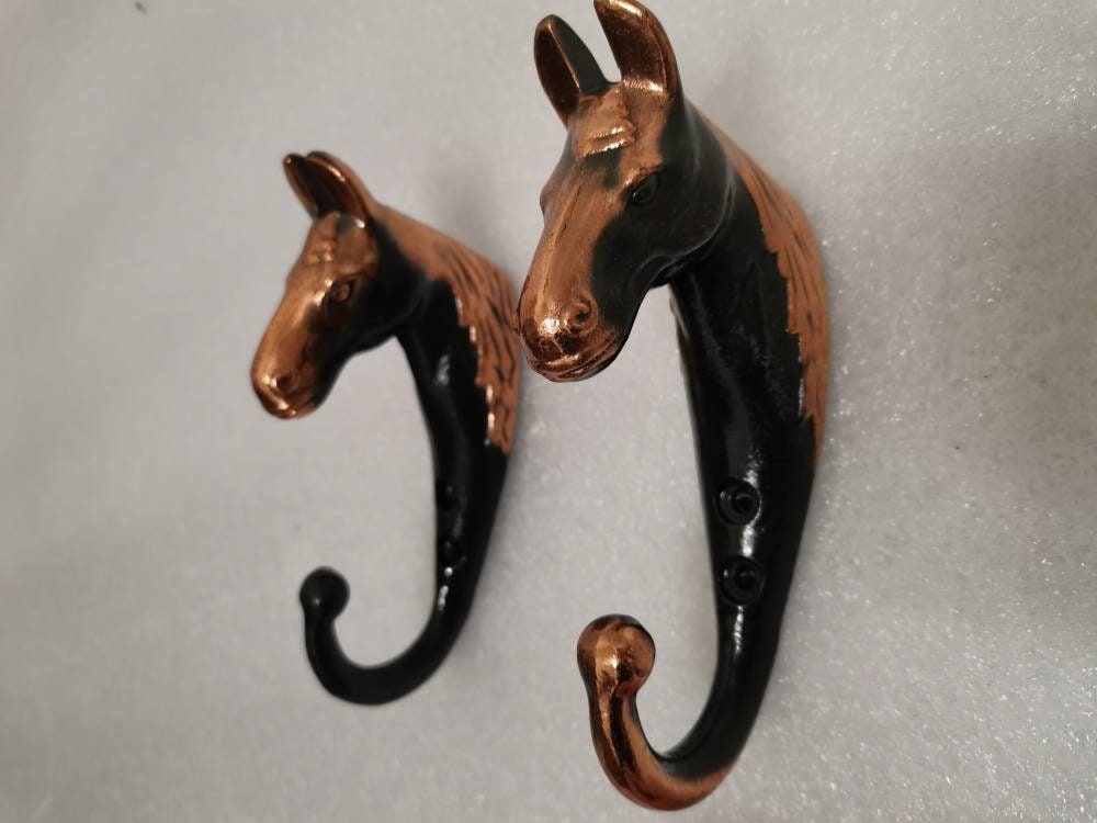 Antique One Wall Hook Horse Coat hook Soviet Animals Metal Etsy