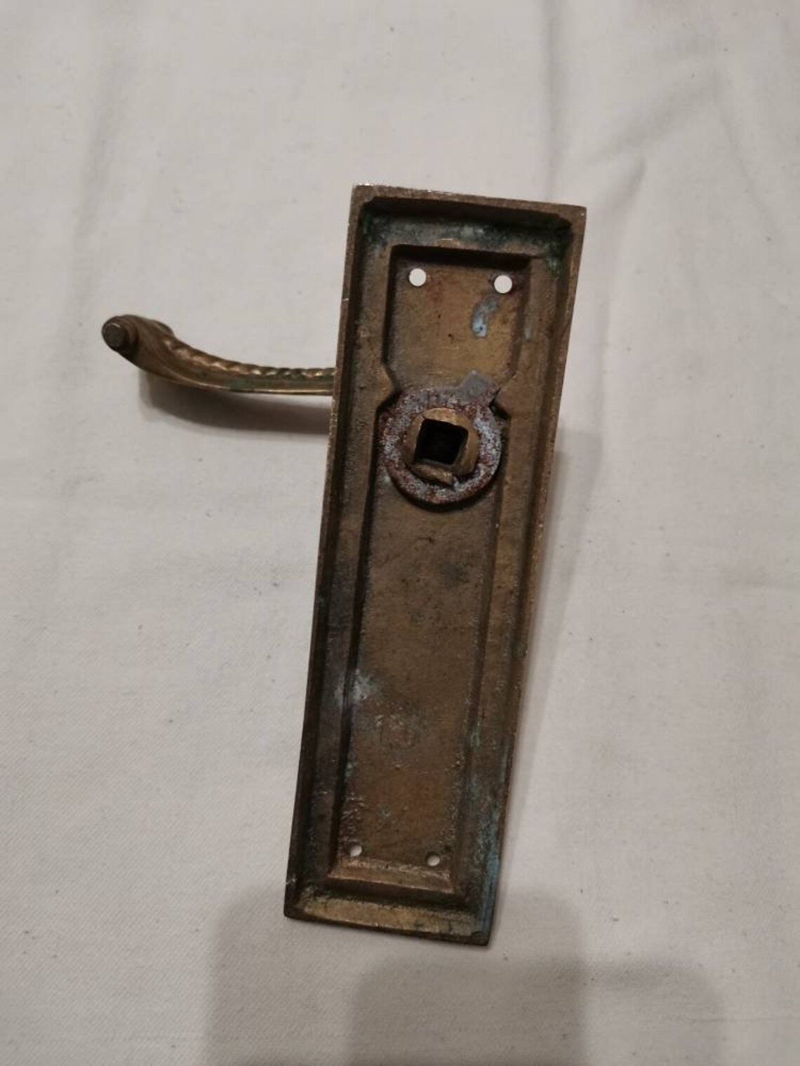 Vintage Brass door pulls carved metal Mortice Lock Lever Rope Etsy