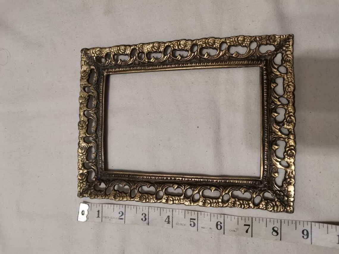 Antique Bronze photo frame Rectangular frame for Mirror Etsy