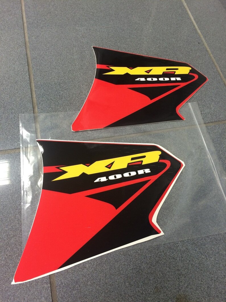 Honda XR400 XR 400 XR Fuel Tank Decals Gas Decals Graphics Right and