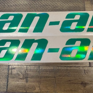 CAN-AM decals Holographic quality set of 2 Uv gloss laminated Outdoor commercial grade material Can-am Maverick X3 R Turbo CanAm Can am