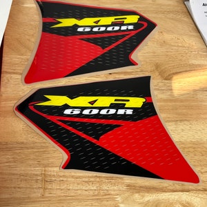 Honda XR600 XR 600 XR Fuel Tank Decals Gas decals graphics Right and left side Made in USA quality decals great gift! both sides!