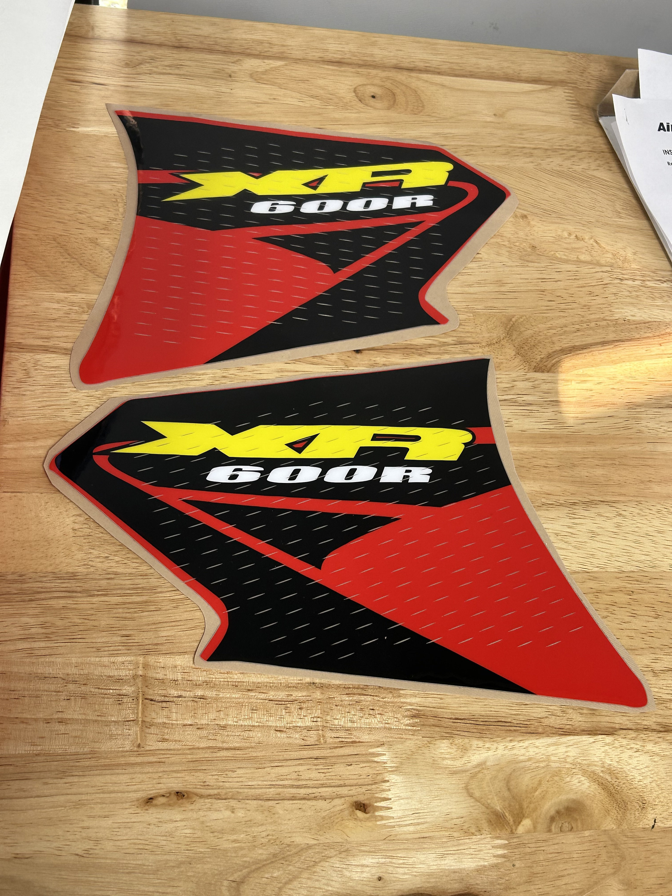 Honda XR600 XR 600 XR Fuel Tank Decals Gas Decals Graphics Right