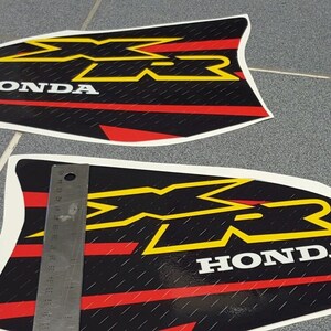 thumbnail image 2 of 1987 Honda XR 200 Gas Tank Decals – AHRMA Style By Evolution MX 2 of 6