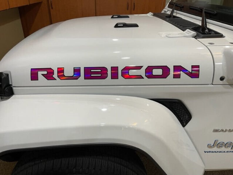 Custom AFTERMARKET Rubicon Decals Digitally Printed Laminated PINK