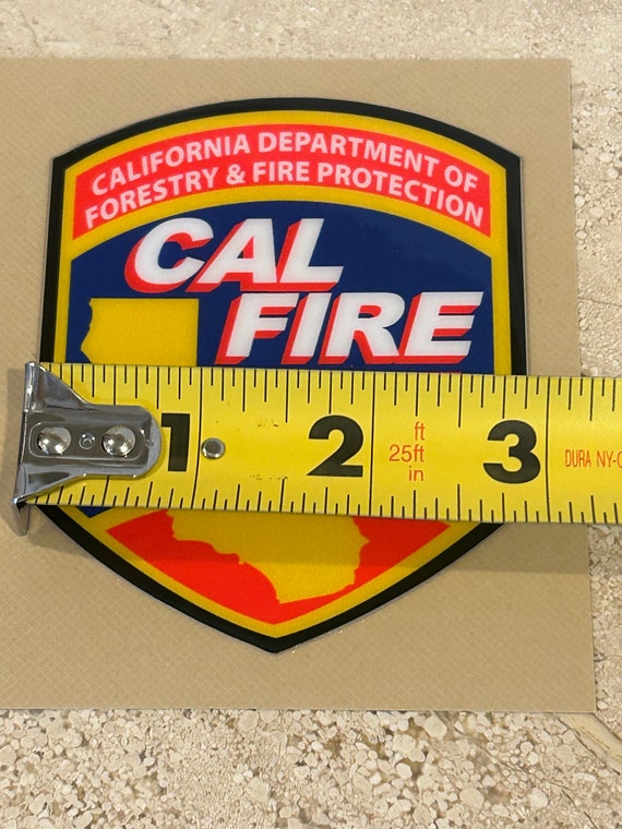 Calfire California Department of Forestry & Fire Protection Decals 21 Mil  Thick UV Gloss Laminate Finish Quality USA Made Stickers Lot of 2 
