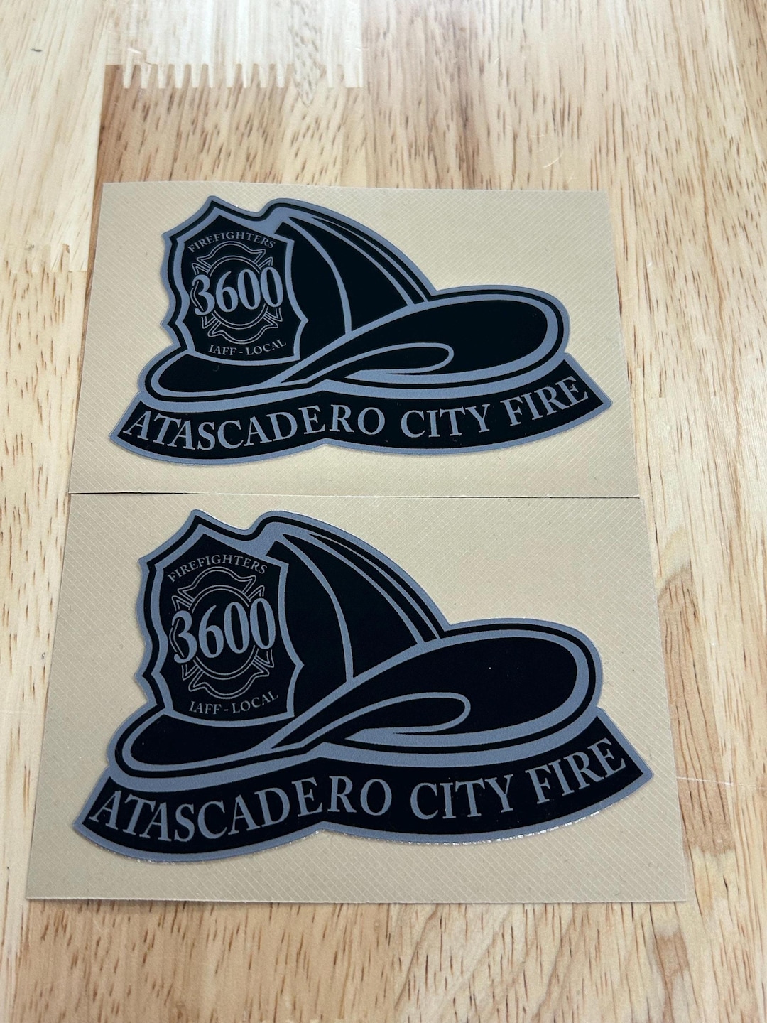 Atascadero Fire Department Fire Helmet Decals Stickers Window Stickers ...