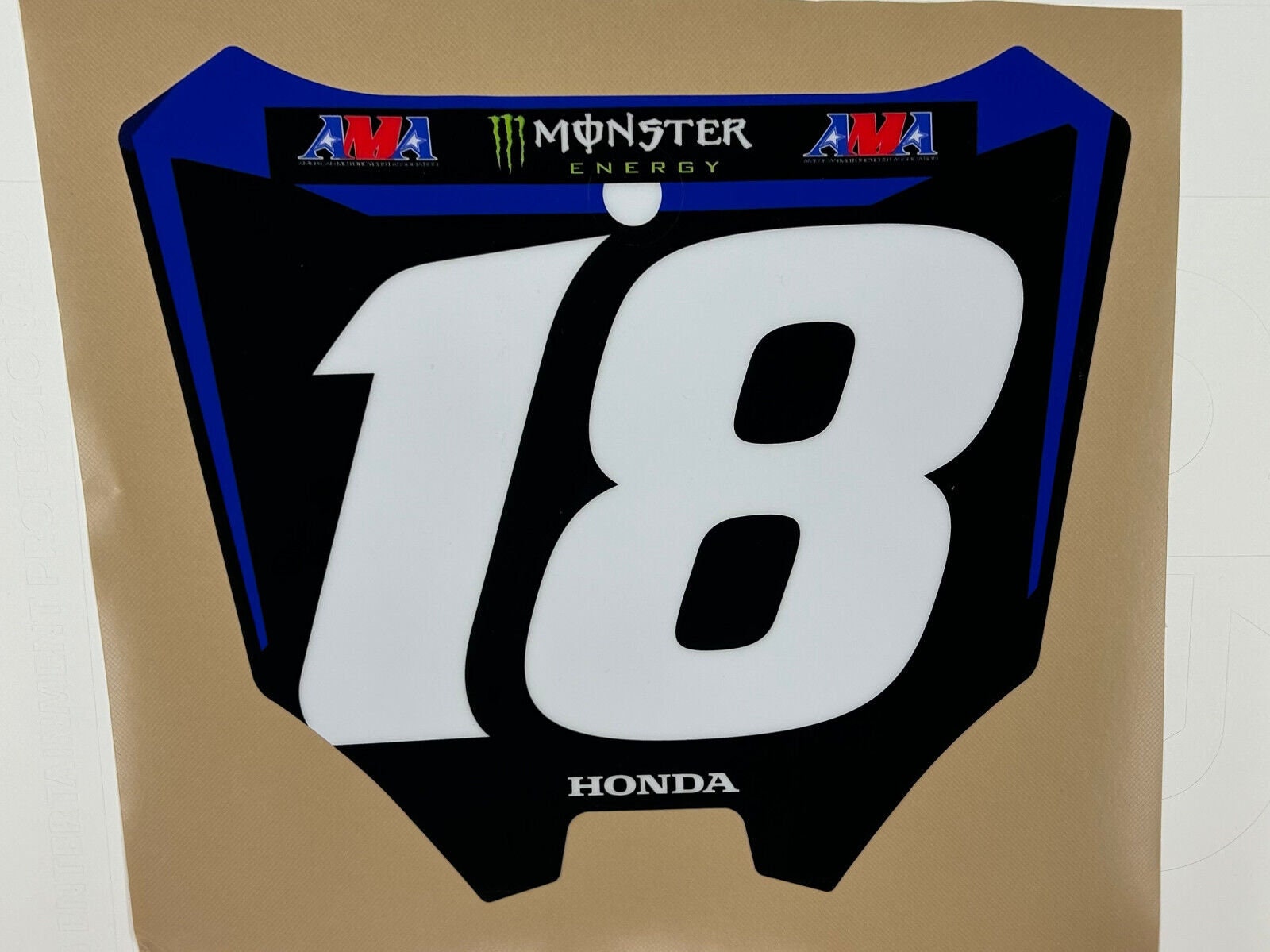 JETT LAWRENCE Front Number Plate Decal Replica SUPERCROSS 18 - Etsy