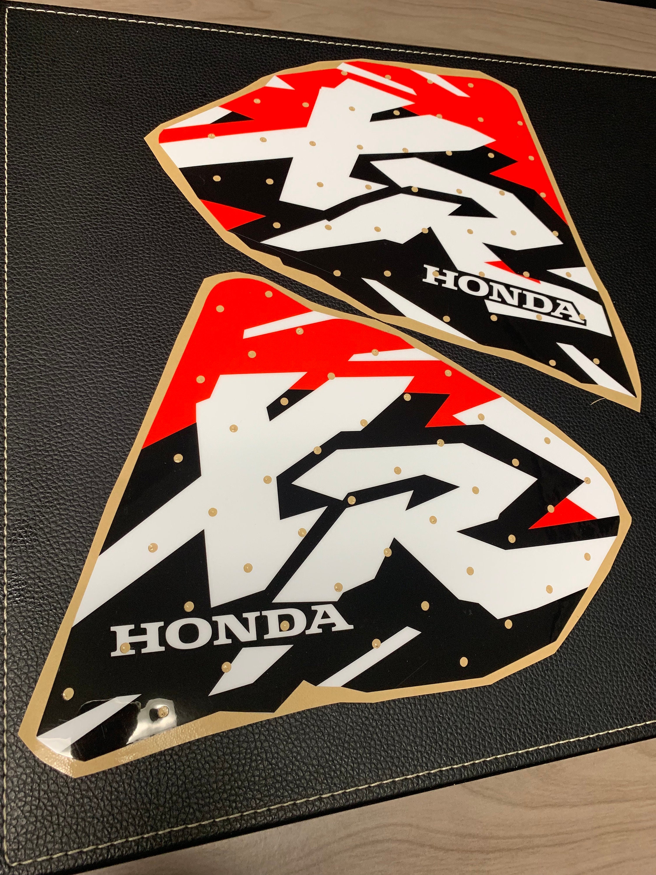 Tank sticker set Honda MB (8 pieces red)