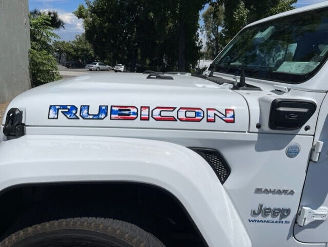 AFTERMARKET jeep Wrangler Rubicon Decals Digitally Printed USA American
