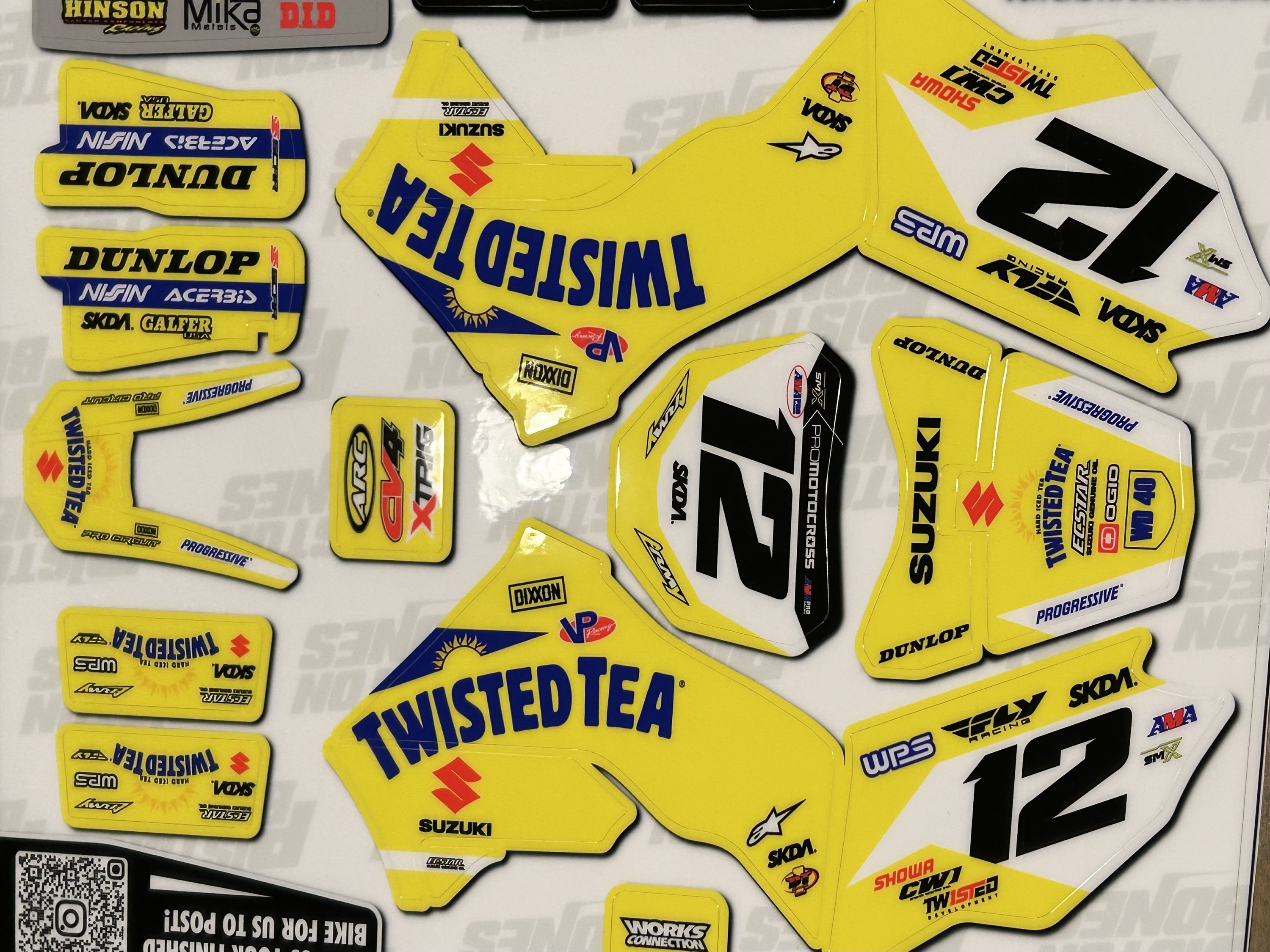 Kit grafico Losi Dirtbike materiale per moto reale di qualità